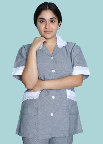 Housekeeping set uniform grey