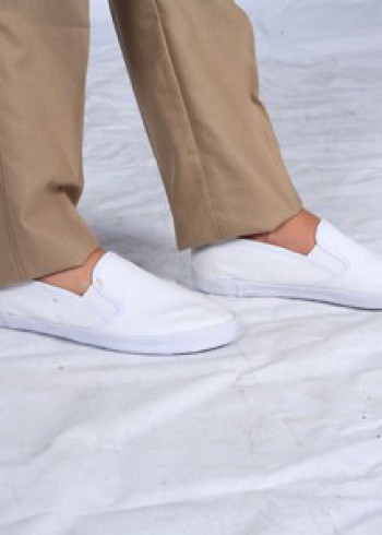 Closed shoed white