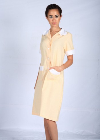 Dress yellow short sleeves