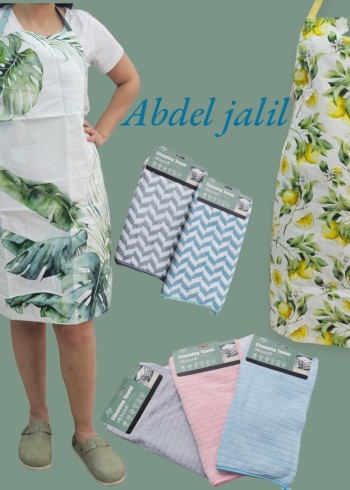 Aprons and  kitchen towels