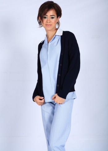 Jacket wool botton Navy
